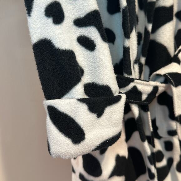 Leveret Toddler Size 4 Cow Print Hooded Bath Robe - Picture 7 of 11